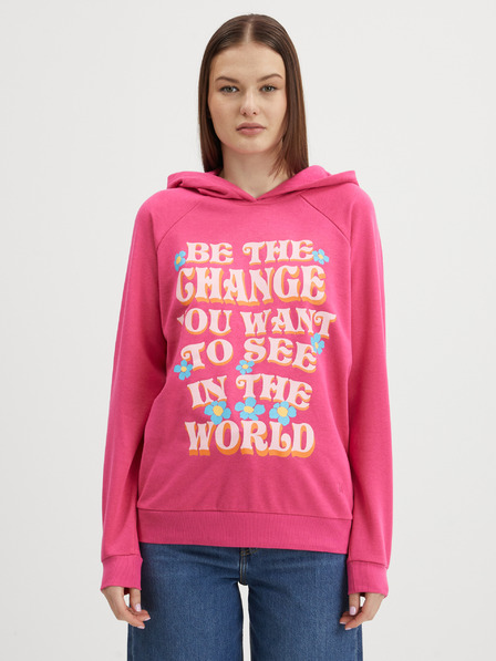 Noisy May Dunkelrosa Damen-Kapuzenpullover Noisy May Milly