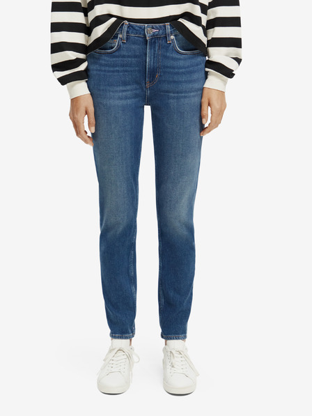 Scotch & Soda Dunkelblaue Straight-Fit-Jeans für Damen Scotch & Soda