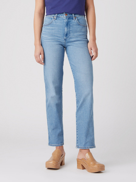 Wrangler Hellblaue Straight Fit Jeans für Damen von Wrangler