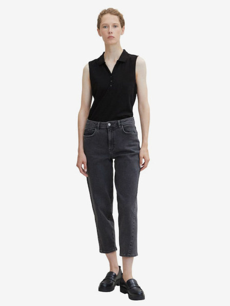 Tom Tailor Dunkelgraue gerade geschnittene Jeans für Damen Tom Tailor