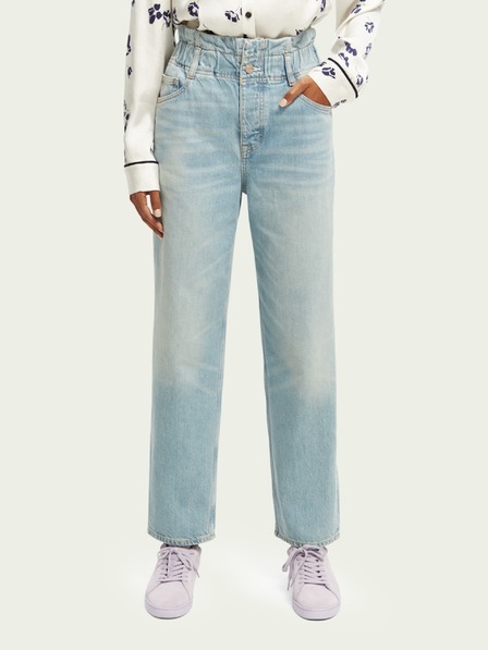 Scotch & Soda Hellblaue Damenjeans mit weitem Bein Scotch & Soda