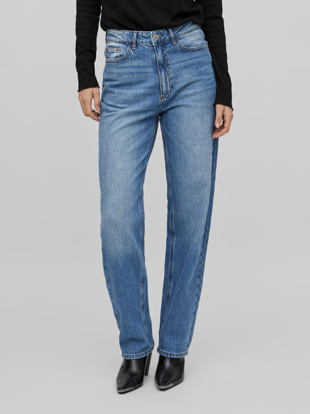 Vila Blaue Straight-Fit-Jeans für Damen VILA Kelly