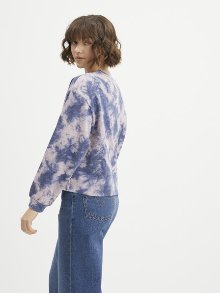 Jacqueline de Yong Rosa und lila gemustertes Sweatshirt JDY Eve