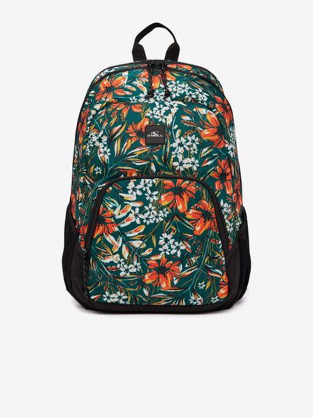O'Neill Orange und Grüner Damen-Rucksack mit Blumenmuster O'Neill WEDGE BACKPACK