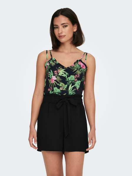 ONLY Grün-schwarz gemustertes Damen-Tanktop ONLY Nova