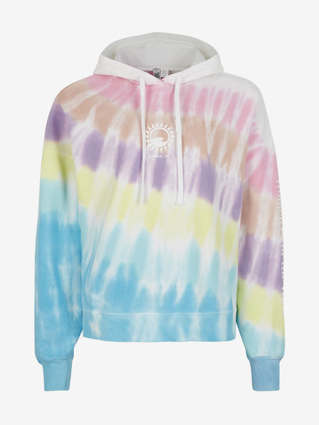 O'Neill Rosa und türkisfarbener O'Neill WOMEN OF THE WAVE HOODIE für Damen