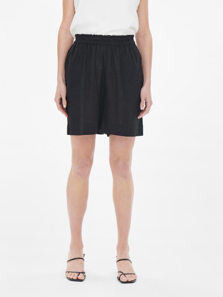 ONLY Schwarze Damenshorts aus Leinen ONLY Tokyo