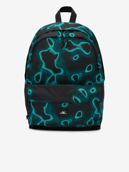 O'Neill Türkis und schwarz gemusterter Unisex-Rucksack O'Neill COASTLINE BACKPACK