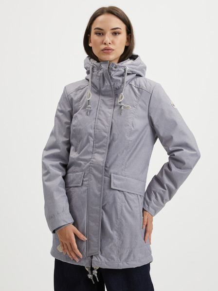 Ragwear Ragwear Tunned Grey Damen Wintermantel mit Kapuze