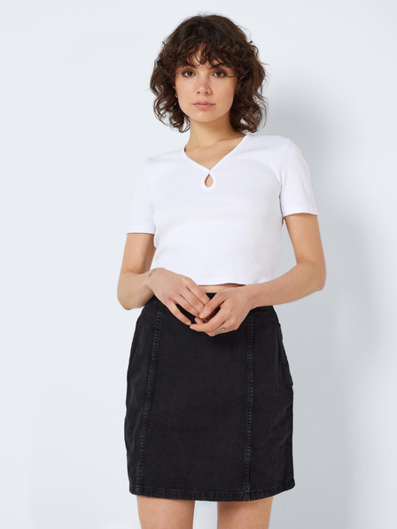 Noisy May Weißes Damen-Basic-Shirt Noisy May Maya
