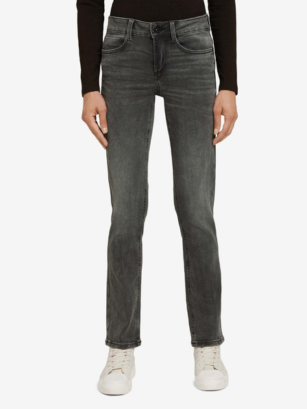 Tom Tailor Dunkelgraue Straight Fit-Jeans für Damen Tom Tailor