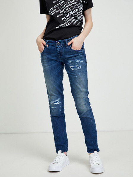Diesel Diesel Grupee Blau Damen Ripped Slim Fit Jeans
