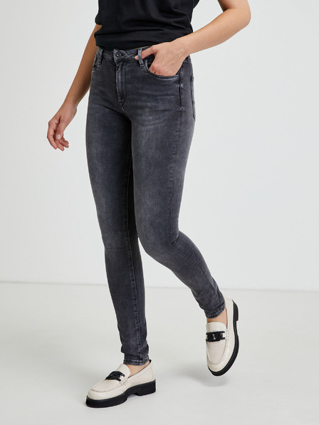 Pepe Jeans Dunkelgraue Slim Fit Jeans für Damen Pepe Jeans Regent