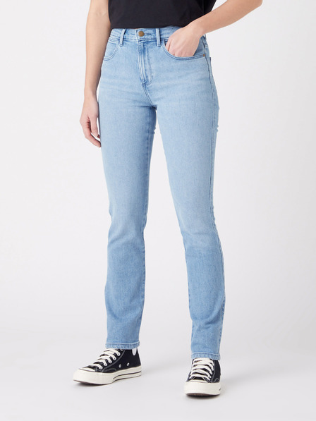 Wrangler Hellblaue Slim Fit Jeans für Frauen Wrangler