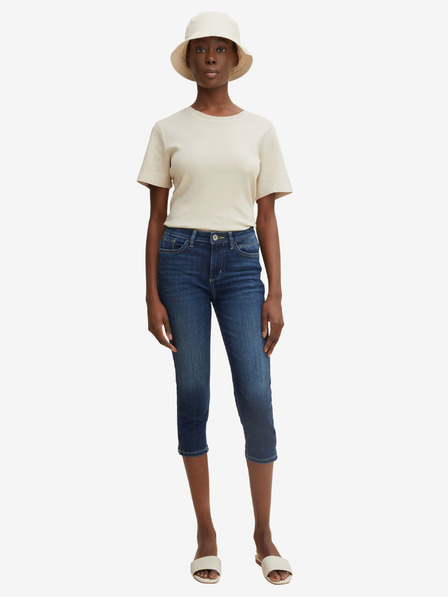 Tom Tailor Dunkelblaue dreiviertel Slim Fit Jeans für Damen Tom Tailor