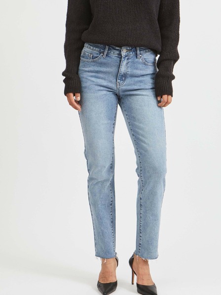 Vila Blaue Jeans mit gerader Passform VILA Stray