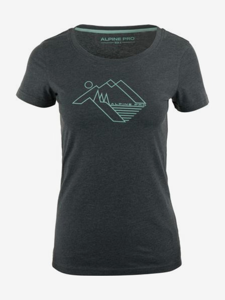 ALPINE PRO Dunkelgraues ALPINE PRO Kefada Damen-T-Shirt