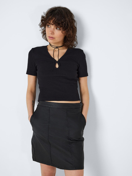 Noisy May Schwarzes Damen-Basic-Shirt Noisy May Maya
