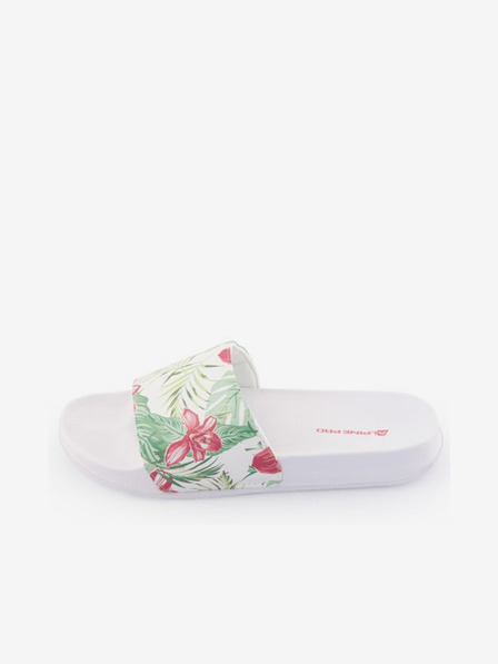 ALPINE PRO Weiße gemusterte Damen-Slipper ALPINE PRO Barletta
