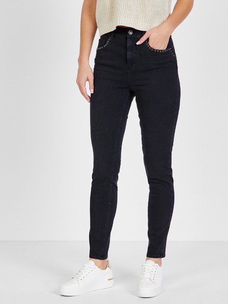 Liu Jo Schwarze Slim Fit Jeans für Damen mit dekorativen Details Liu Jo