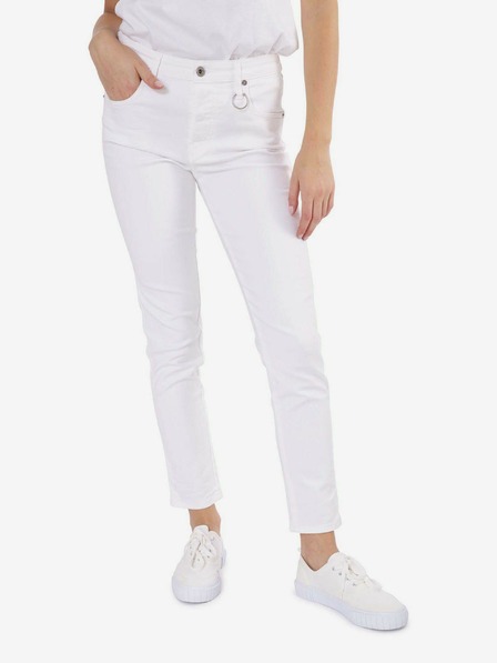 Diesel Weiße Diesel Babhila Damen Cropped Slim Fit Jeans