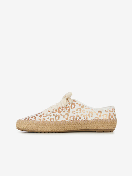 EMU Australia Weiß Baumwolle Turnschuhe Emu Australia Agonis Weiß Leopard