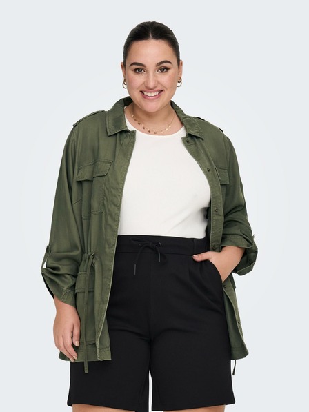 ONLY CARMAKOMA Khakifarbene leichte Damenjacke ONLY CARMAKOMA Kenia