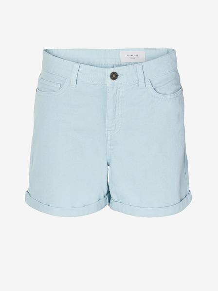 Noisy May Hellblaue Damen-Jeans-Shorts Noisy May Smiley