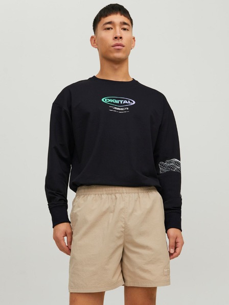 Jack & Jones Schwarzes Herren Jack & Jones Digital Sweatshirt