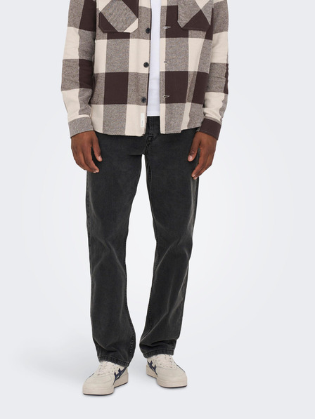 ONLY & SONS Schwarze Straight Fit Jeans ONLY & SONS Edge