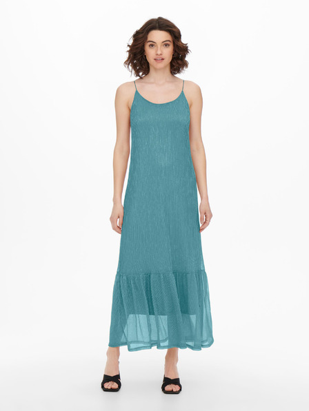 ONLY Petrolfarbenes Damen-Maxikleid ONLY Tinga