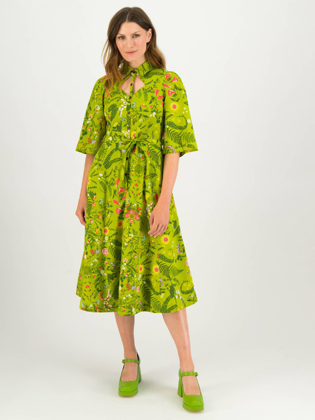 Blutsgeschwister Hellgrün Damen Blutsgeschwister Sneaky Diamond Floral Kleid