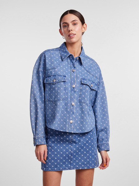 Pieces Blaue Damen Jeansjacke Stücke Nursel