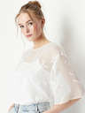 Armani Exchange Weiße gemusterte Bluse für Damen Armani Exchange