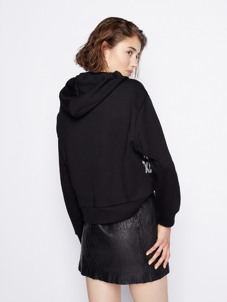 Armani Exchange Schwarzer Kapuzenpulli für Damen Armani Exchange