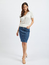 Orsay Weißes Damen-T-Shirt mit dekorativen Details ORSAY