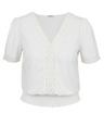 Orsay Weißes Damen-T-Shirt mit dekorativen Details ORSAY
