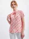 Orsay Rosa gemusterte Damenbluse ORSAY
