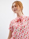 Orsay Rosa gemusterte Damenbluse ORSAY
