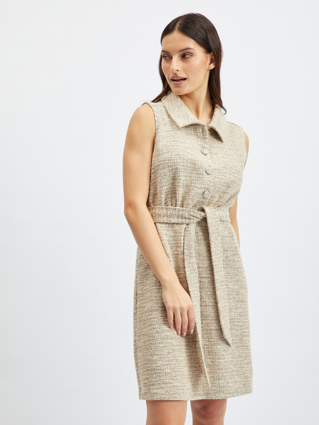 Orsay Hellbraun meliertes Damenkleid ORSAY