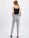 Orsay Hellgraue karierte Damenhose straight fit ORSAY