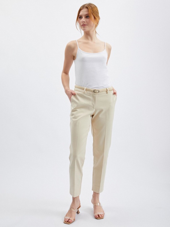 Orsay Beigefarbene Damenhose ORSAY