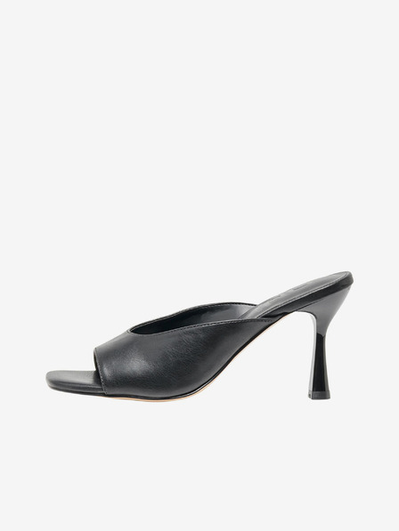 ONLY Schwarze Damenpantoffeln mit Absatz ONLY Aiko