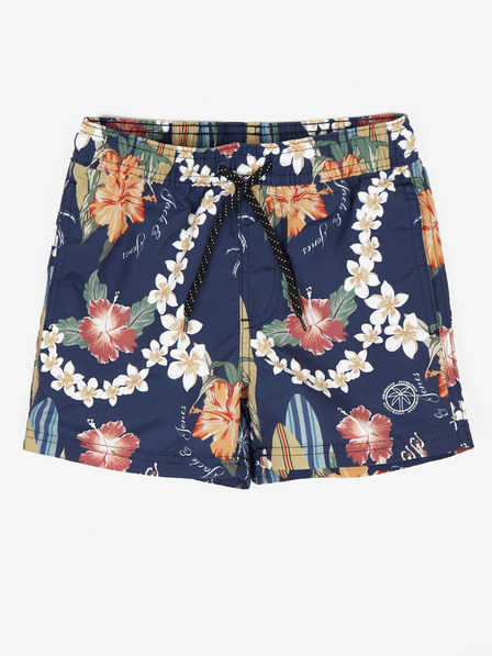 Jack & Jones Dunkelblaue gemusterte Badehose für Jungen Jack & Jones Fiji