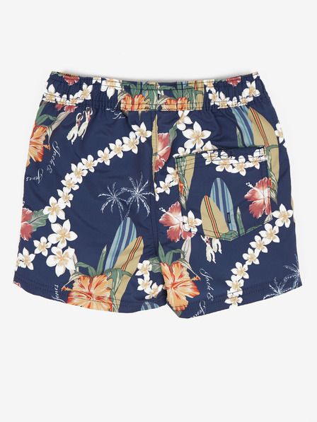 Jack & Jones Dunkelblaue gemusterte Badehose für Jungen Jack & Jones Fiji