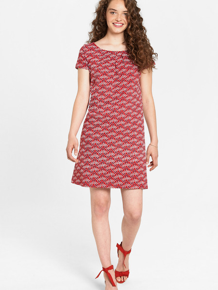 Tranquillo Rot gemustertes Kleid Tranquillo