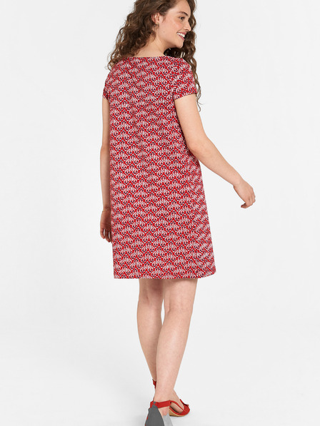 Tranquillo Rot gemustertes Kleid Tranquillo