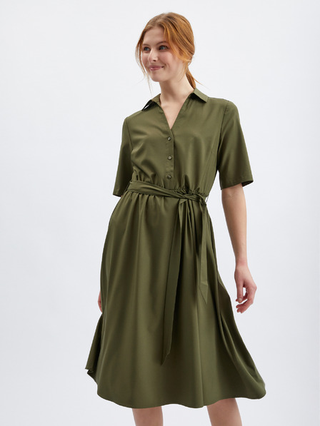 Orsay Khakifarbenes Damenkleid ORSAY