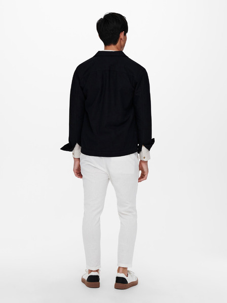 ONLY & SONS Schwarze Hemdjacke ONLY & SONS
