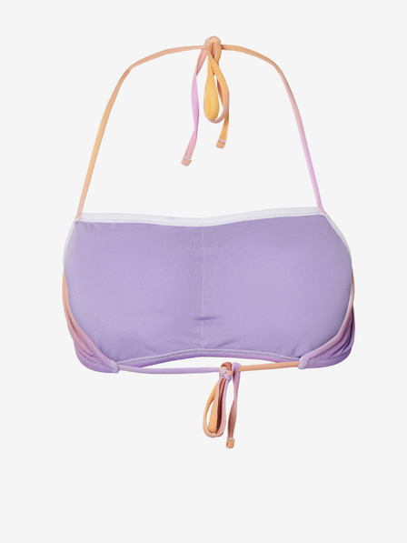 Pieces Lila und orangefarbenes Damen-Badeanzug-Oberteil Pieces Bibba